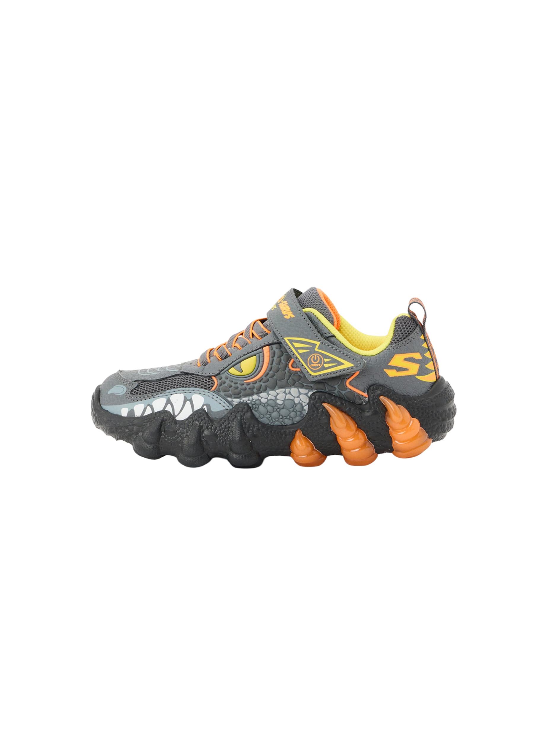 SKECHERS Sportcipő 'SKECH-O-SAURUS LIGHTS 2.0' sárga / antracit / narancs