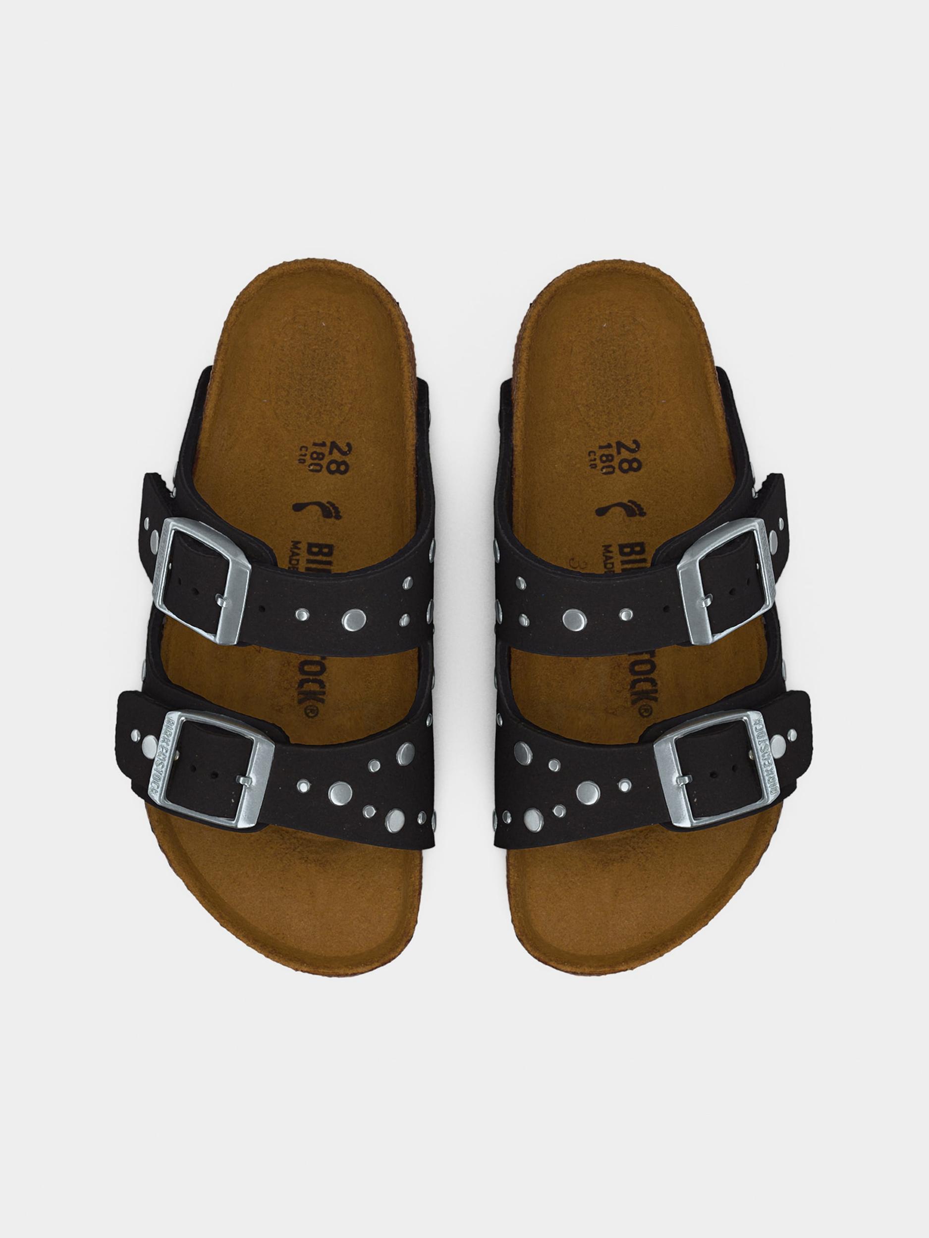 BIRKENSTOCK Nyitott cipők 'Arizona Rivets' fekete