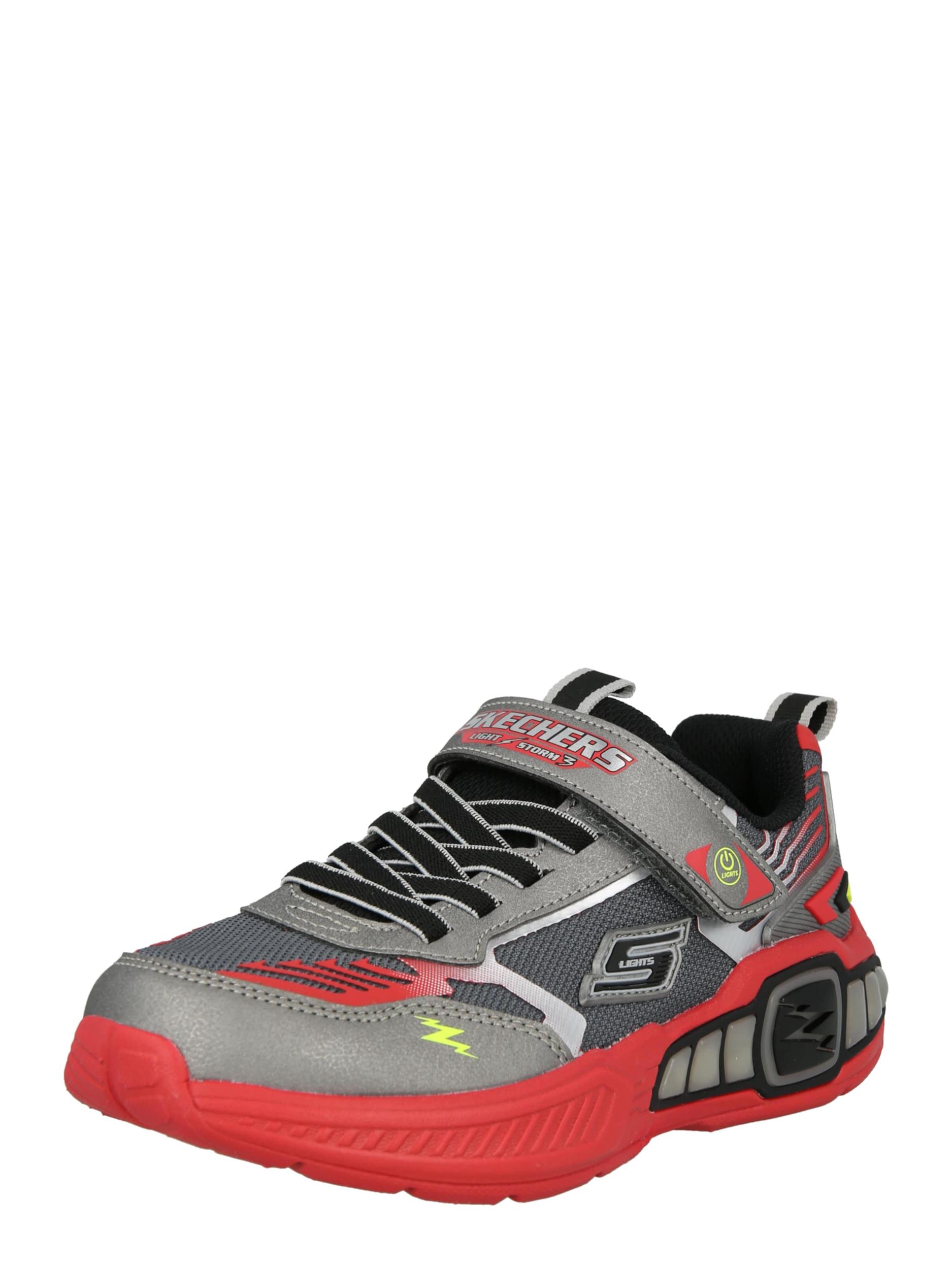 SKECHERS Sportcipő 'LIGHT STORM 3' szürke / piros