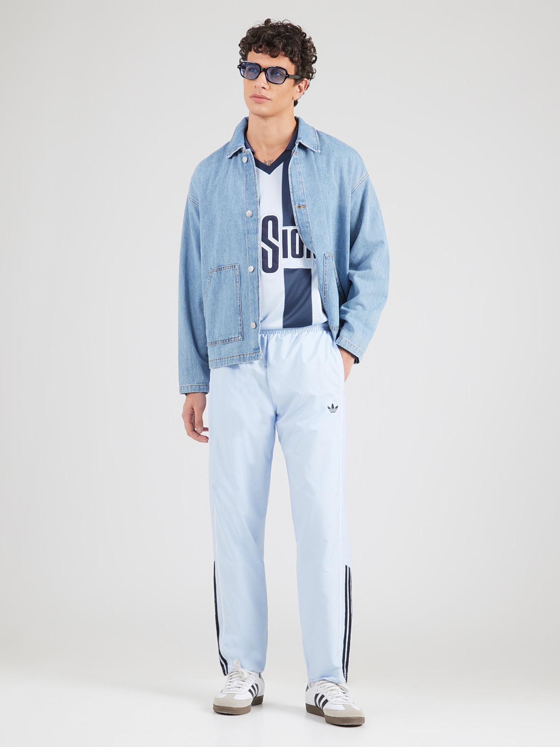 ADIDAS ORIGINALS Nadrág égkék / fekete