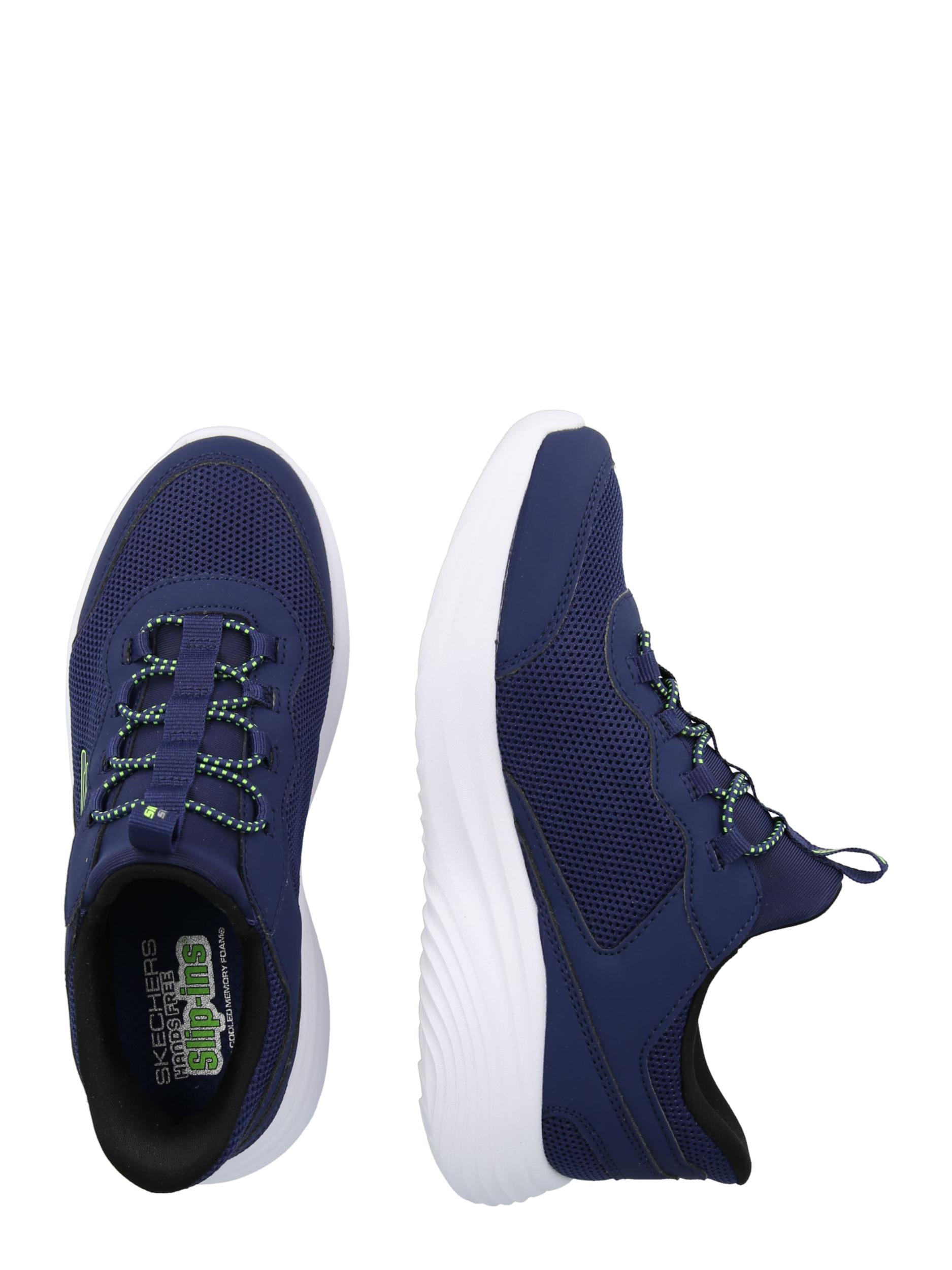 SKECHERS Sportcipő 'BOUNDER PRO' tengerészkék / zöld / fehér