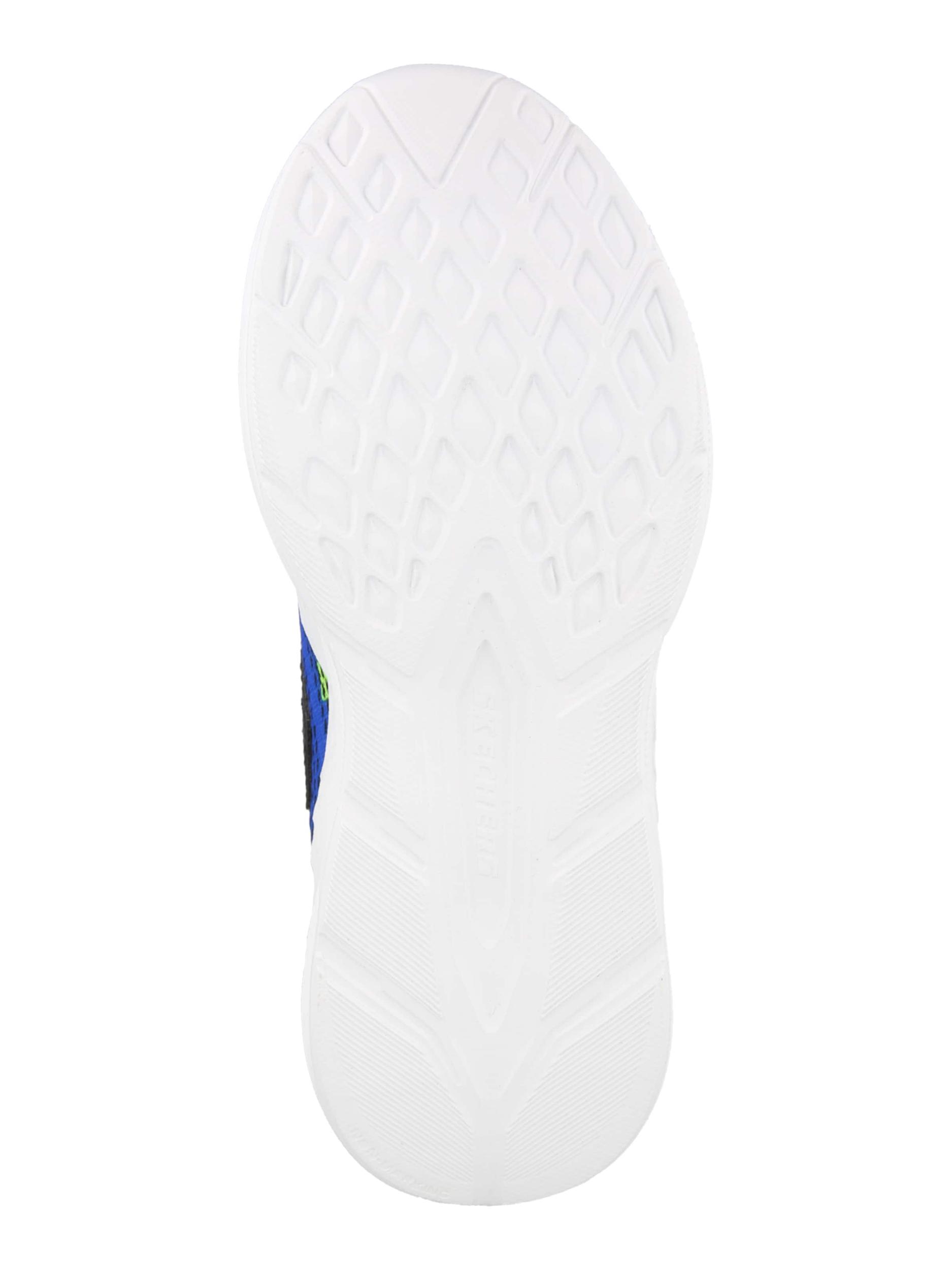 SKECHERS Sportcipő 'METEOR-LIGHTS 2.0' türkiz / neonzöld / sötét narancssárga / fekete