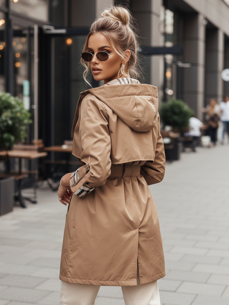 BASIC Sötétbézs parka állítható ujjakkal CIVIT TY4213