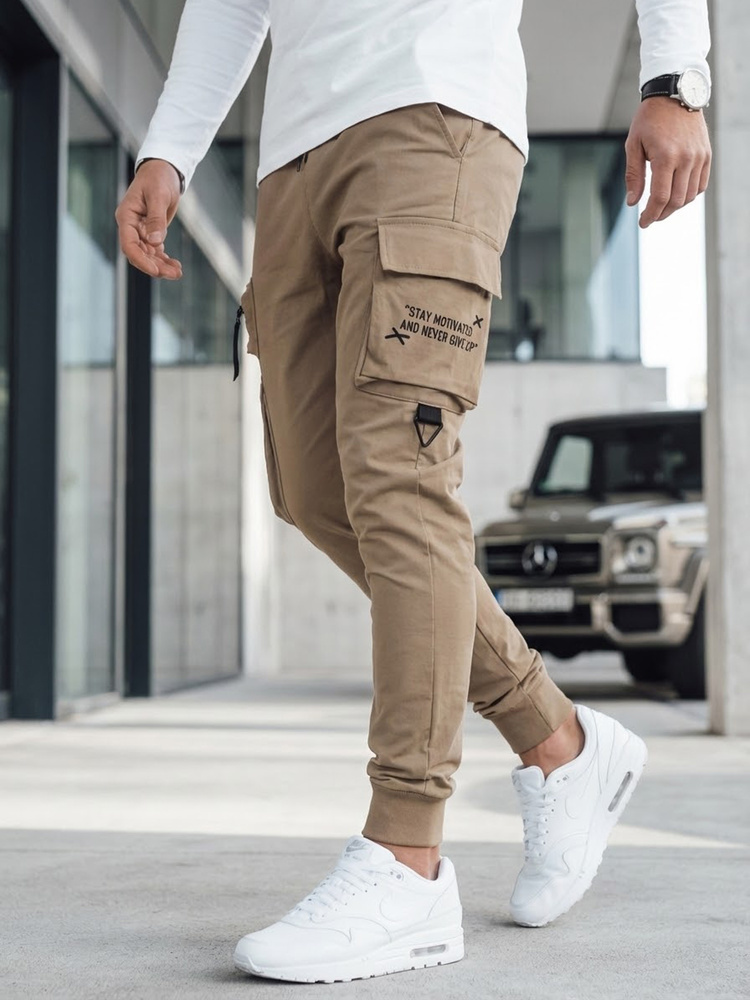 BASIC Bézs cargo nadrág UX4163