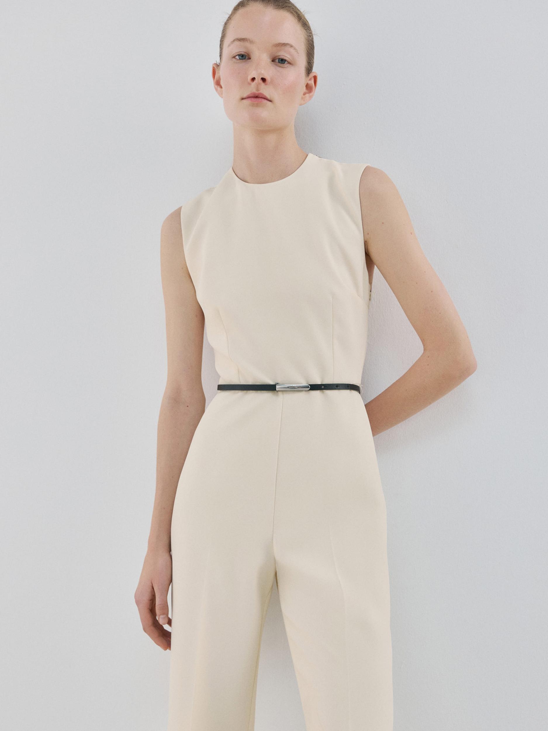 MANGO Kezeslábas 'LILIANA' pasztellsárga