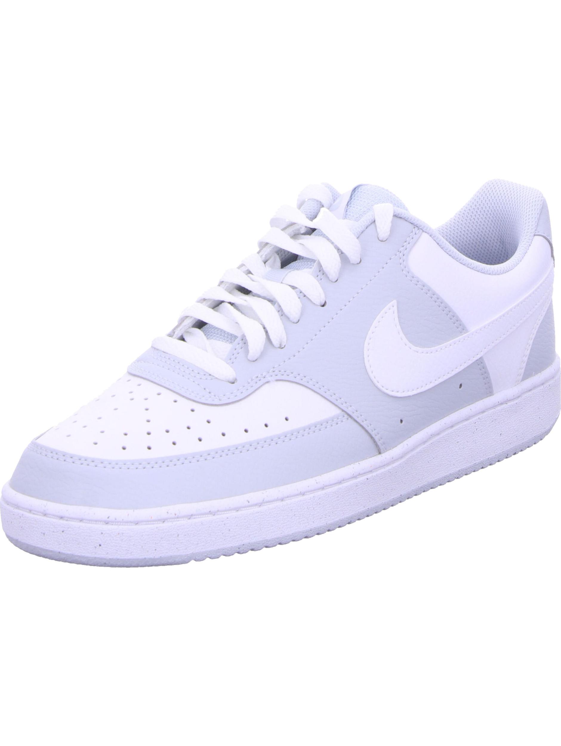 NIKE Rövid szárú sportcipők 'Court Vision' szürke / fehér