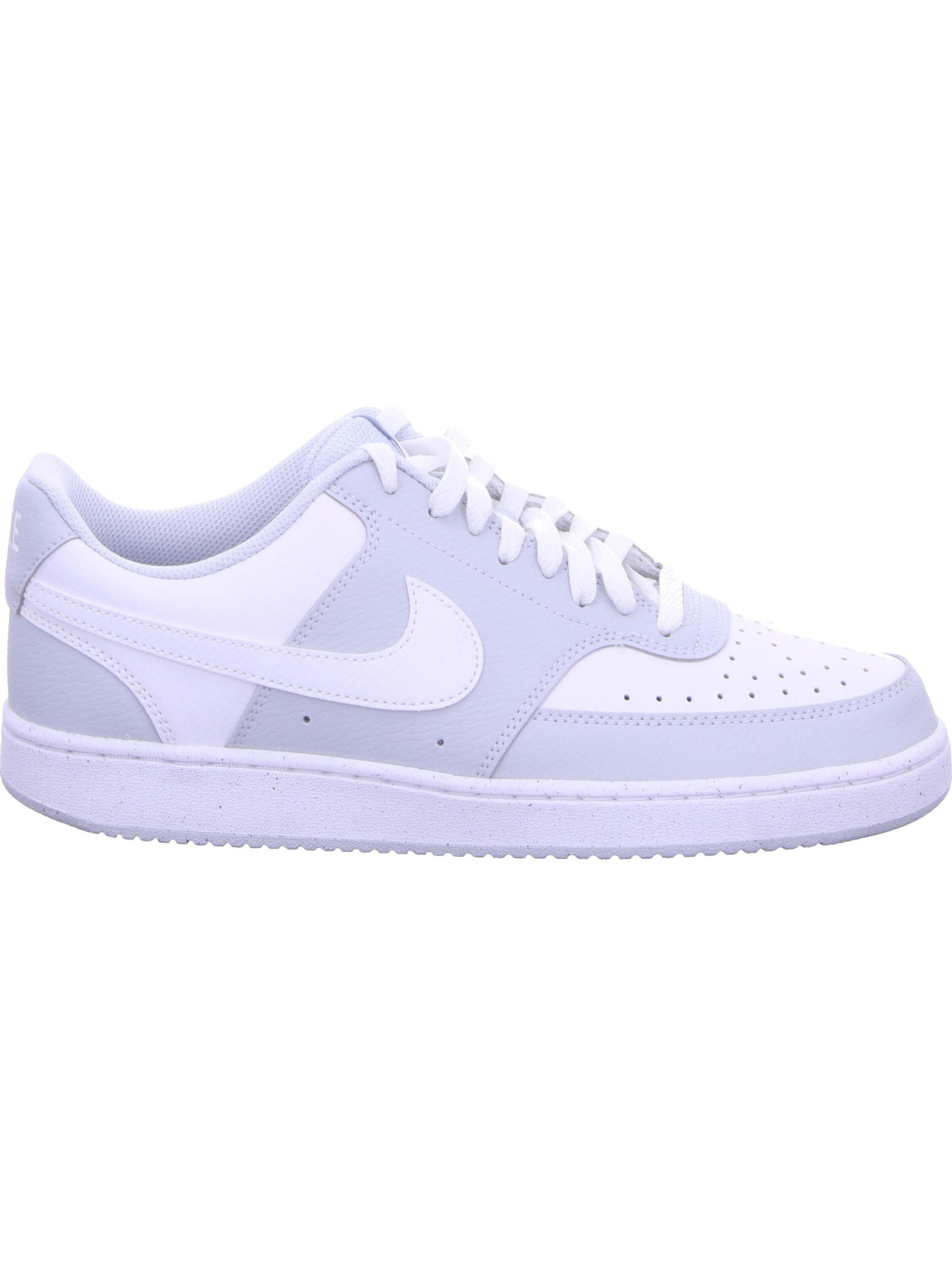 NIKE Rövid szárú sportcipők 'Court Vision' szürke / fehér