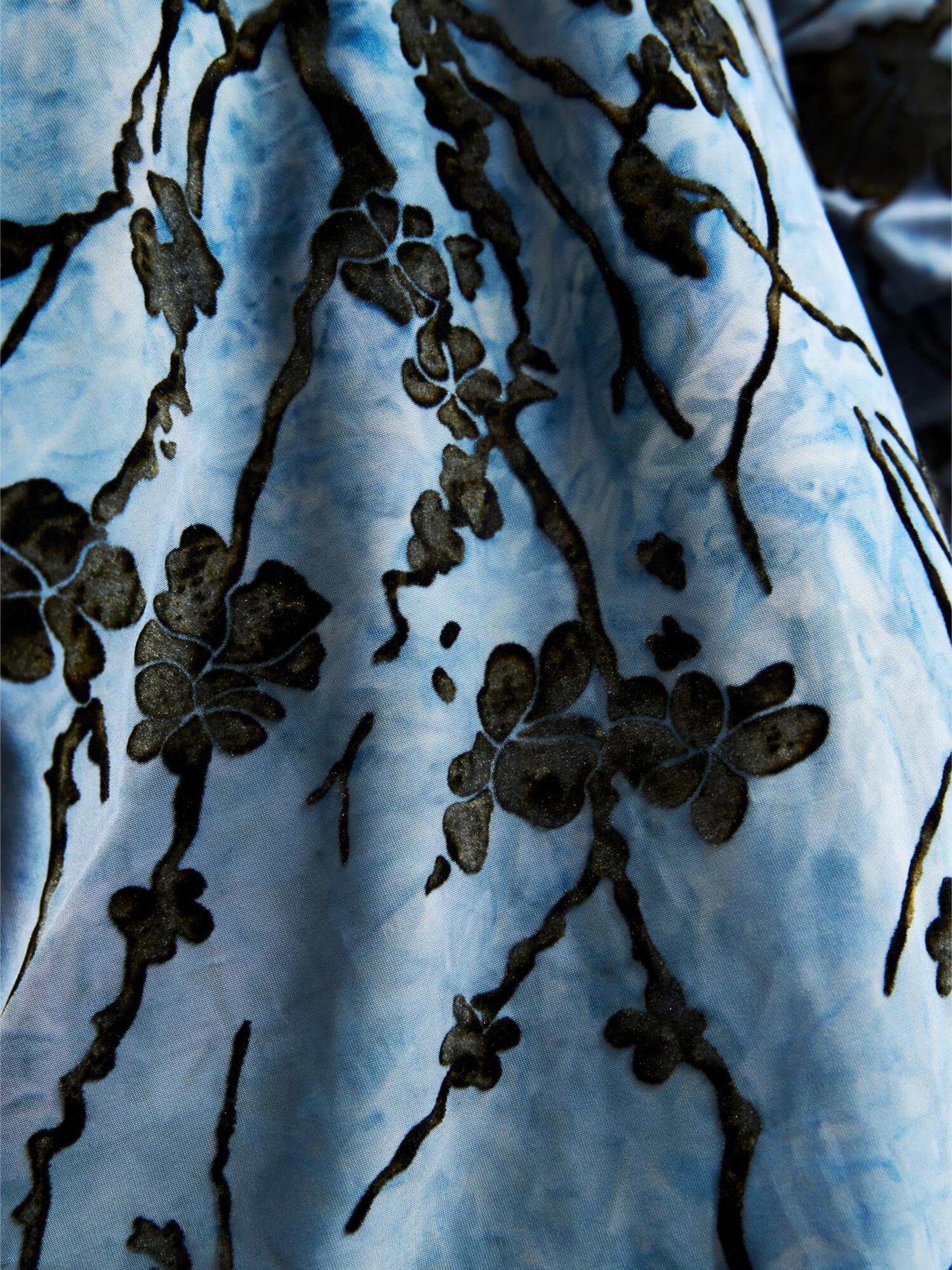 Desigual Blúz kék / sötétzöld / fekete