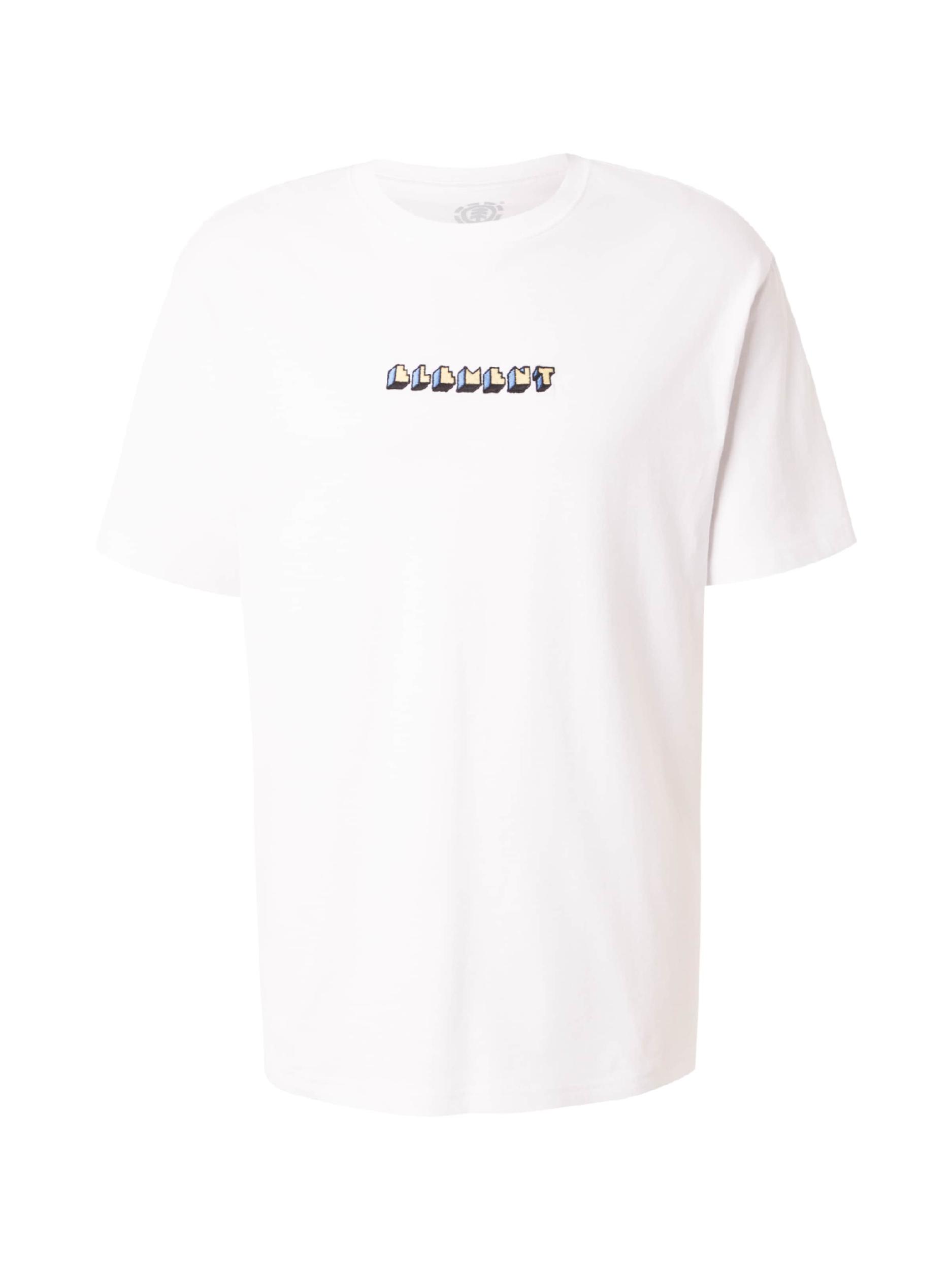 ELEMENT Póló 'WORLD PEACE' neonkék / sárga / rózsaszín / fehér