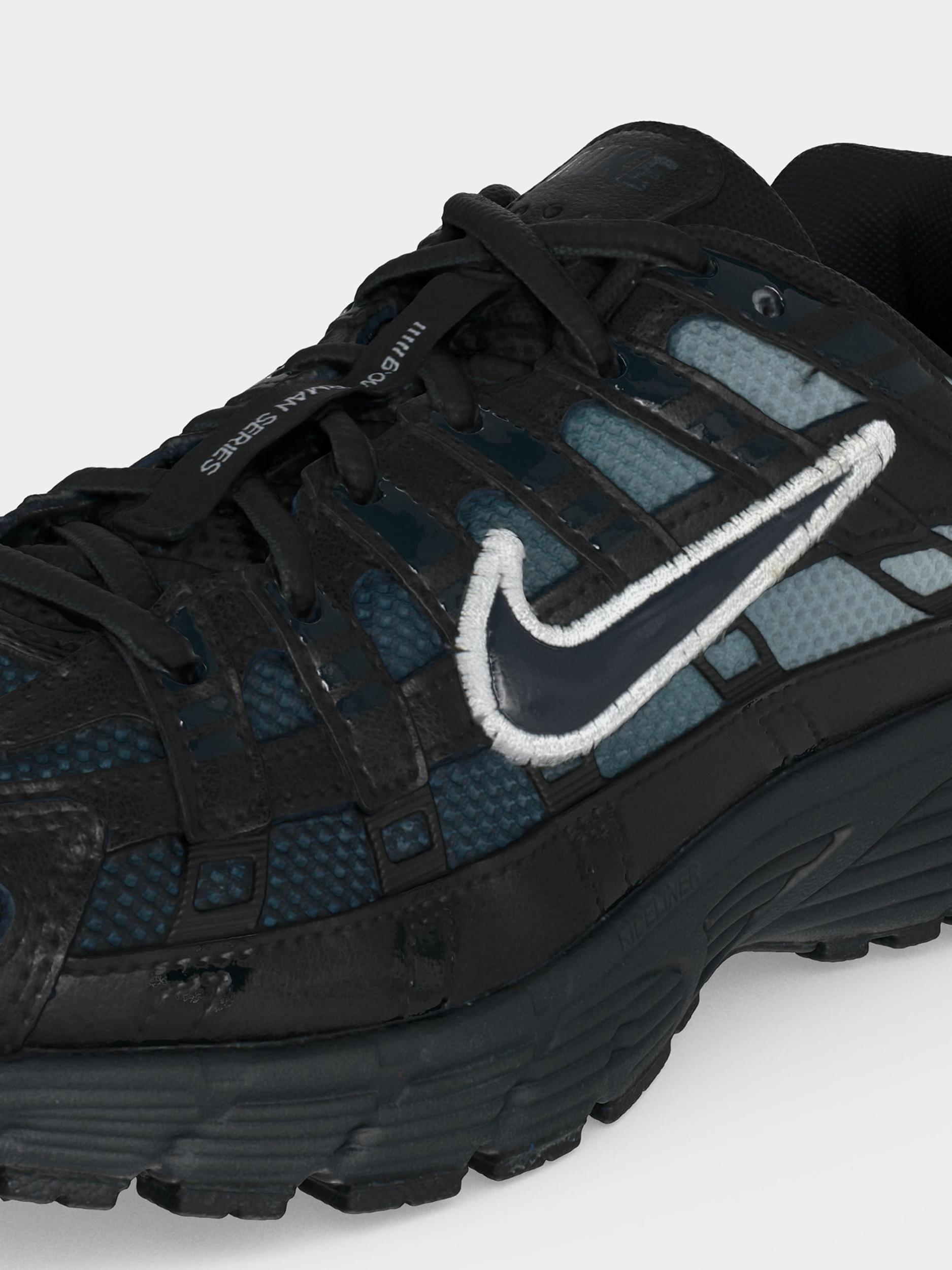 Nike Sportswear Sportcipő 'P-6000' benzin / fekete / fehér