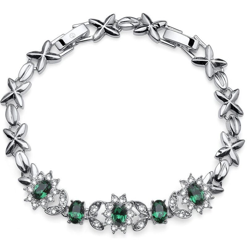 Karkötő Swarovski kristályokkal Oliver Weber Princess emerald