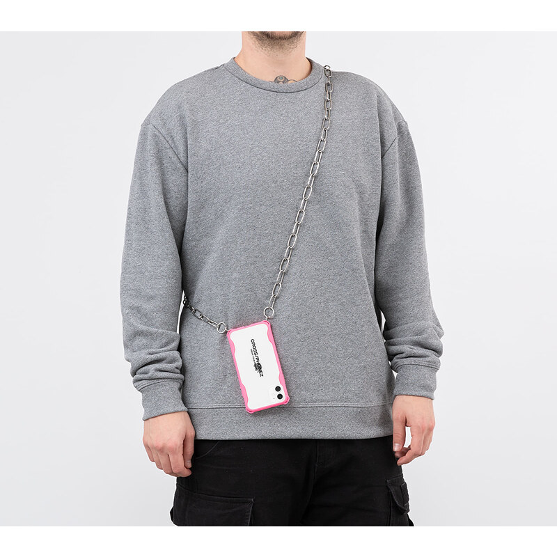 Cross/Phonez Chain Case Silver/ Pink