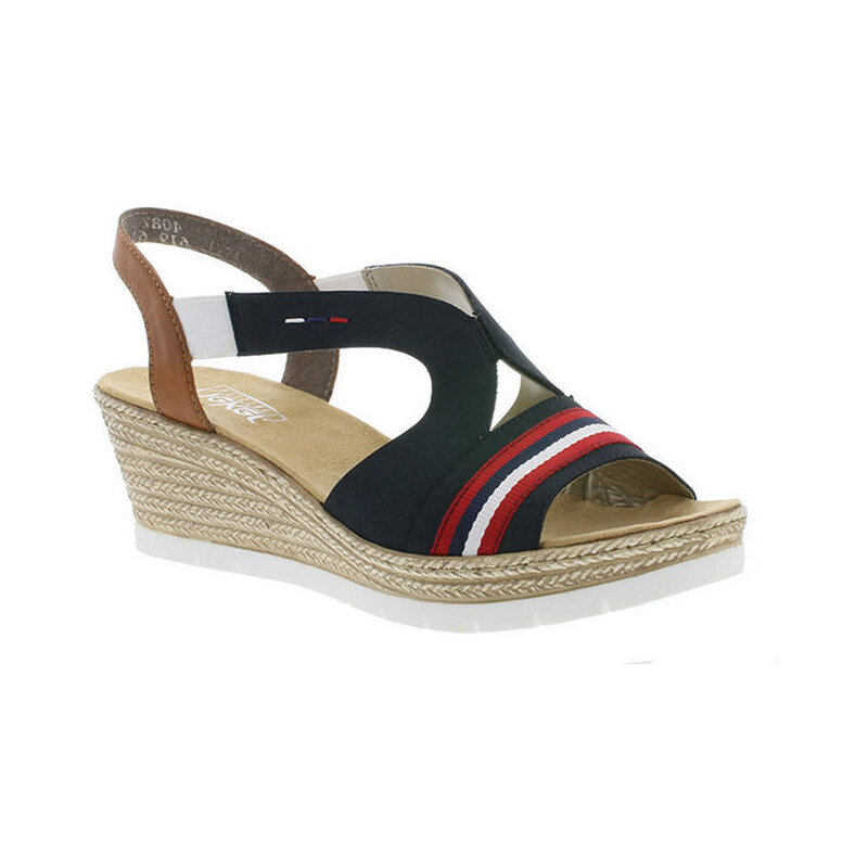 Rieker 68191 damessandalen, zwart, 37 EU