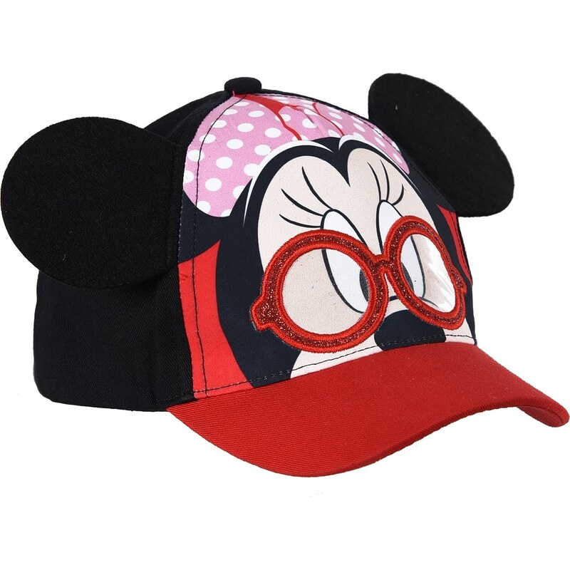 DISNEY Fekete/piros sapk 3D - Minnie Mouse