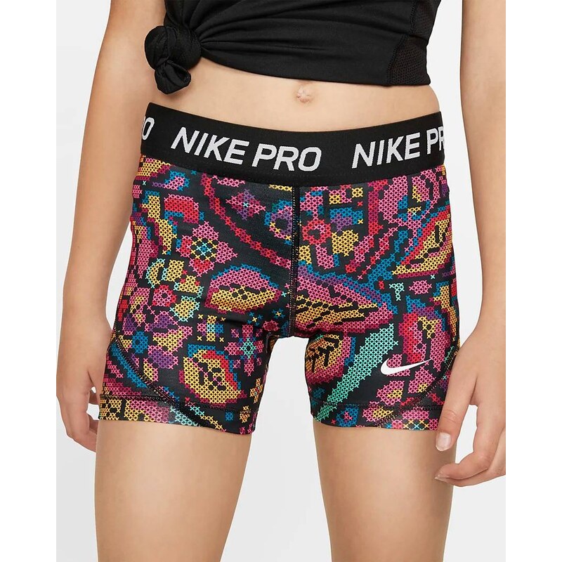 Nike Pro mintás lány short, rövid nadrág (BV2678-010) 