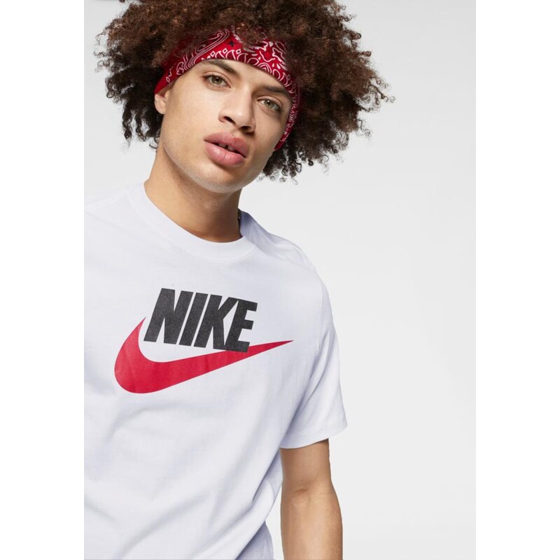 Nike Sportswear Póló 'Futura' piros / fehér