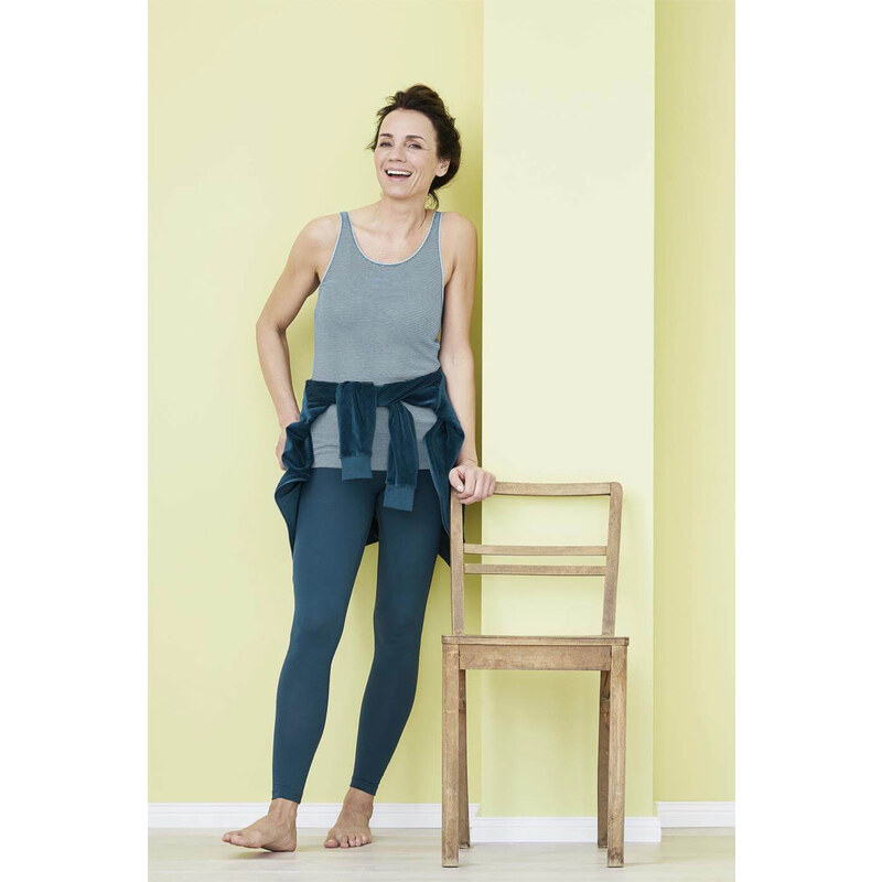 Glara Women's long organic cotton leggings
