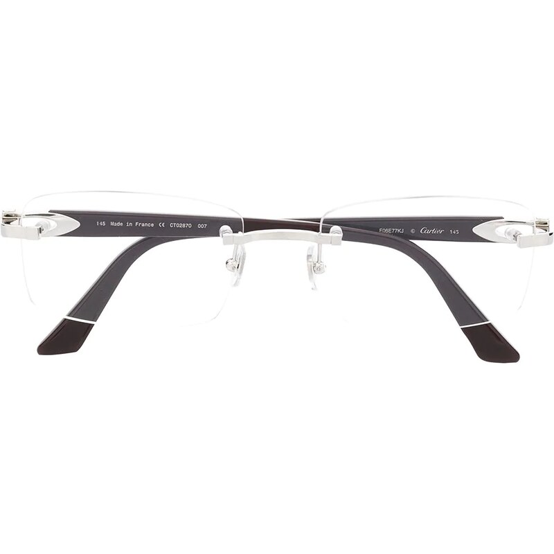 Cartier Eyewear rimless rectangle-frame glasses - Red - GLAMI.hu