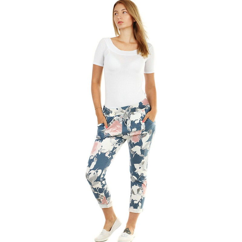 Glara Sweatpants in 7/8 length with floral print