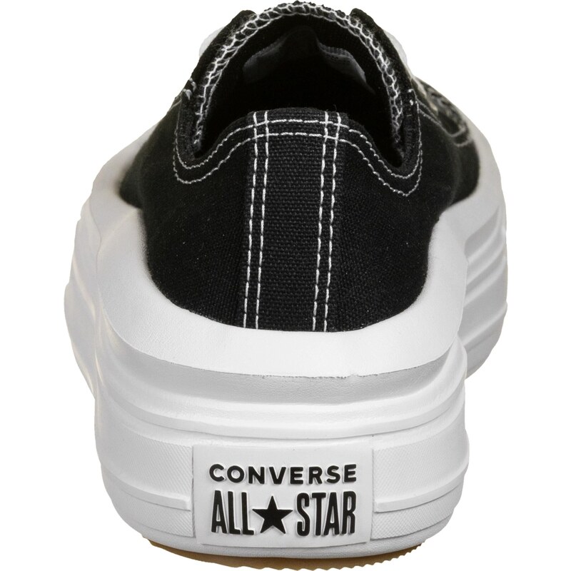 CONVERSE Rövid szárú sportcipők 'CHUCK TAYLOR ALL STAR MOVE OX' fekete / fehér