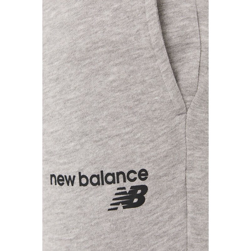 New Balance nadrág MP03904AG szürke, férfi, sima