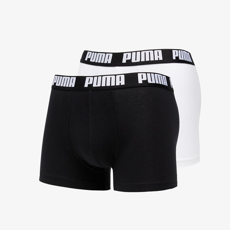 Boxeralsó Puma 2 Pack Basic Boxers White/ Black