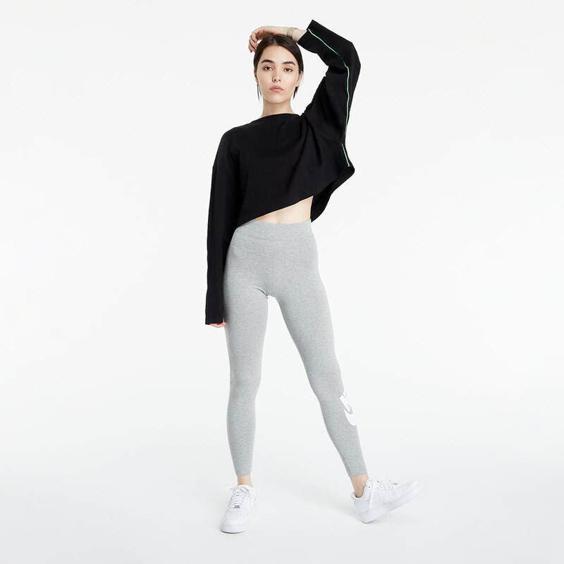 Női leggings Nike Sportswear W Essential High-Rise Leggings Dk Grey Heather/ White