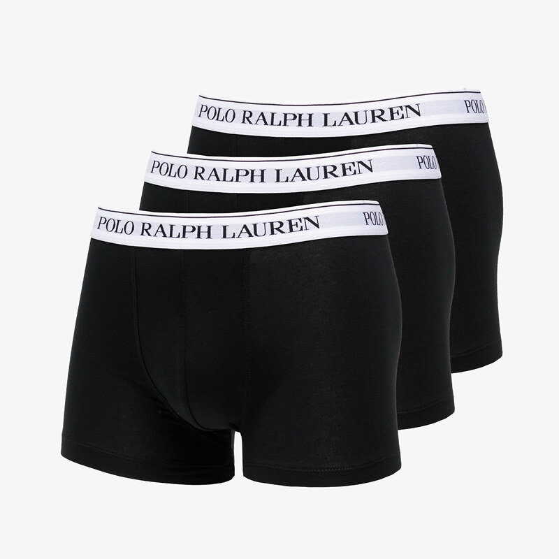 Boxeralsó Ralph Lauren Classics 3 Pack Trunks Black/ White