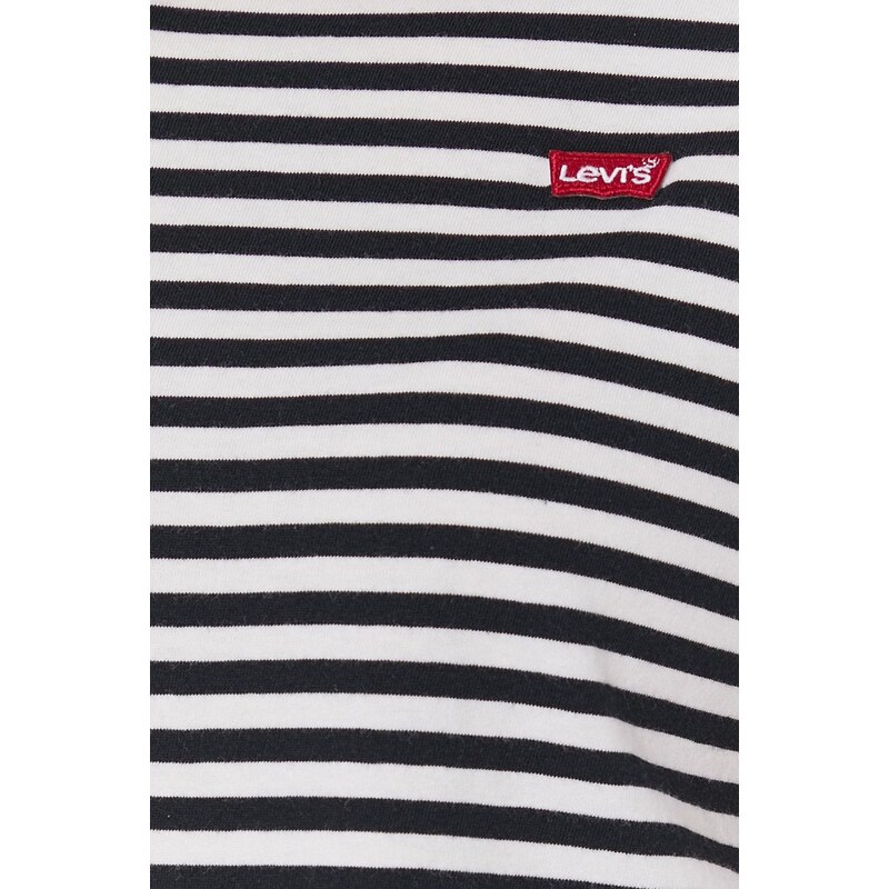 Levi's t-shirt női, fekete
