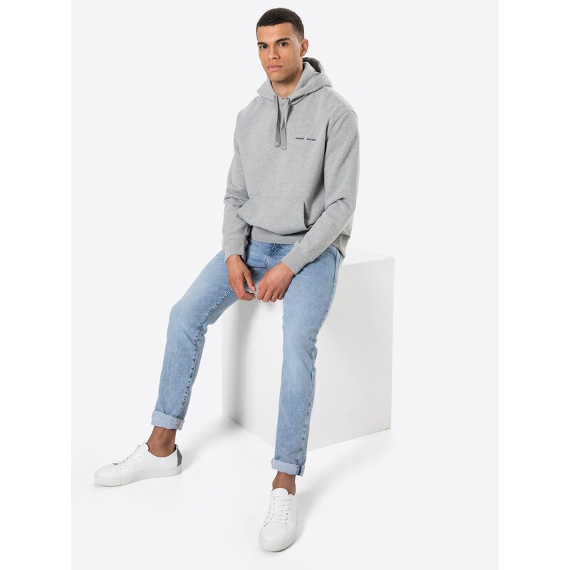 Samsøe Samsøe Tréning póló 'Norsbro' szürke / fekete