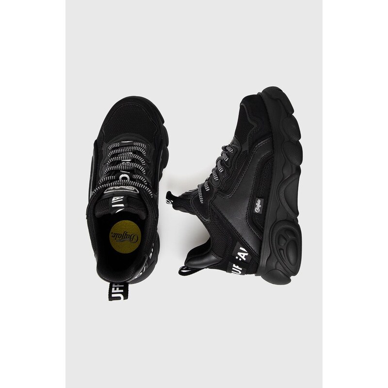 Buffalo cipő fekete, platformos
