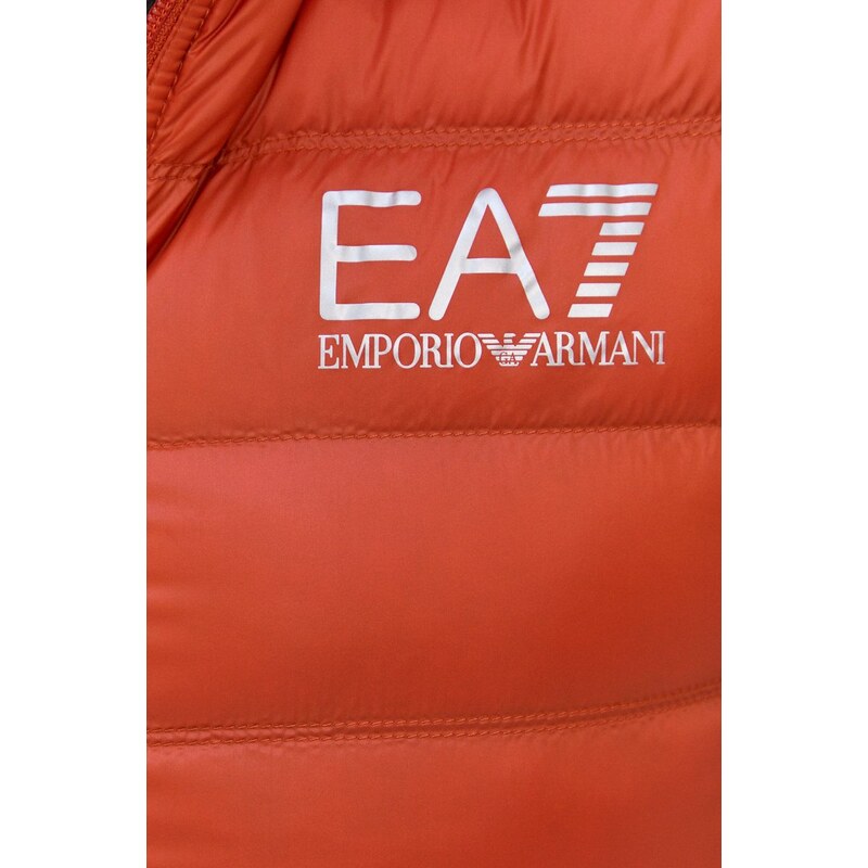EA7 Emporio Armani pehelymellény narancssárga, férfi