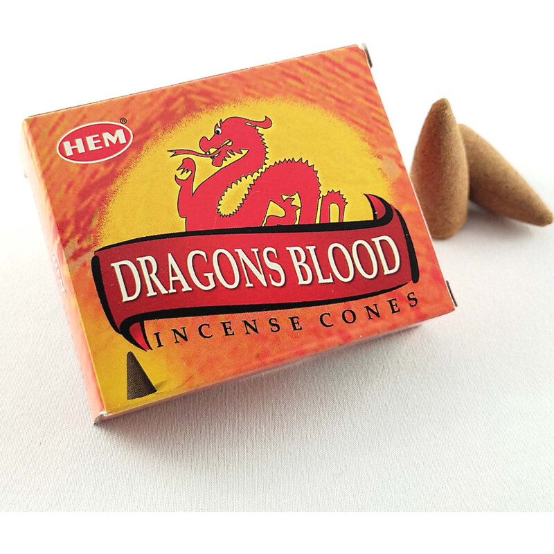 JAMMStore HEM Dragons Blood (Sárkányvér) Indiai Kúpfüstölő (10db)