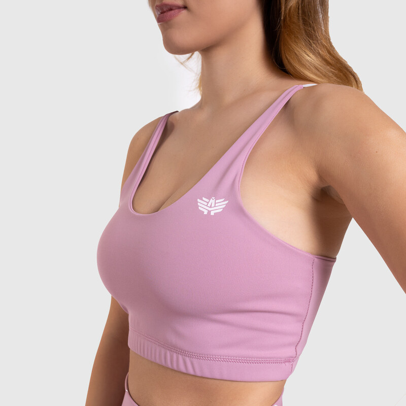 Női sportmelltartó Stripes - Iron Aesthetics, lilac