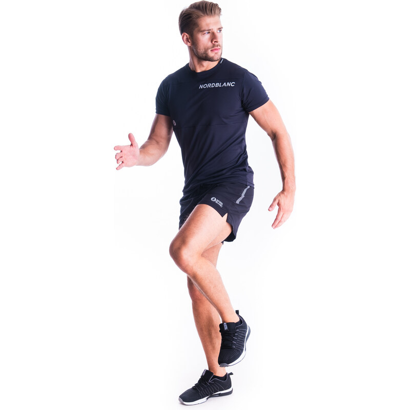 Nordblanc Fekete férfi rövidnadrág futáshoz STALWART