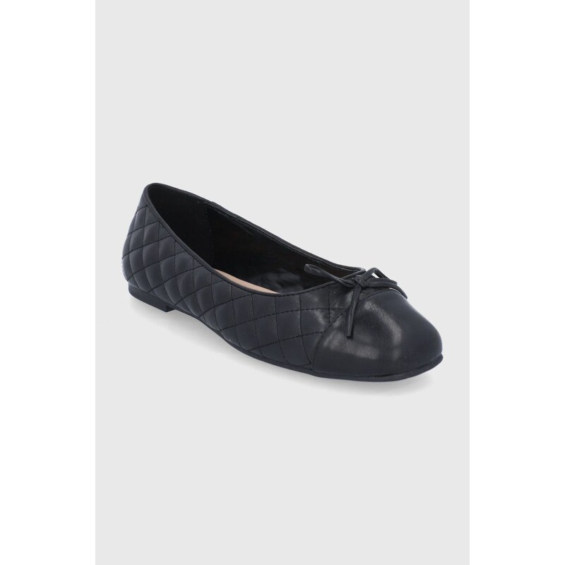 Aldo bőr balerina cipő Braylynn fekete, lapos talpú, 13102762