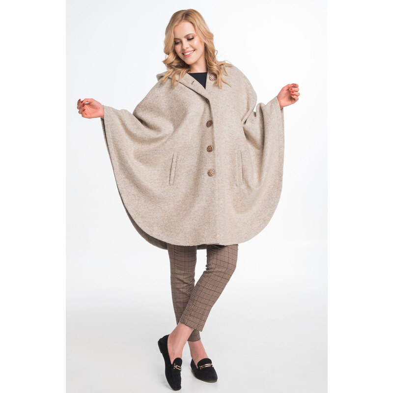 Glara Ladies hooded pelerina 100% wool