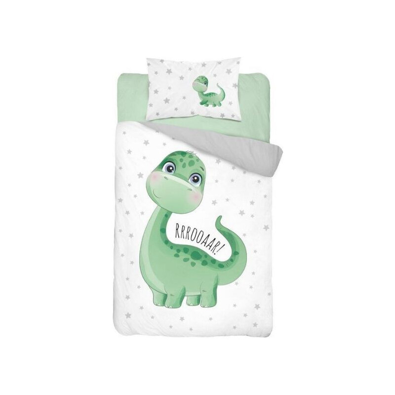 Dinos Dino ovis ágynemű (zöld rrrooaarrr)