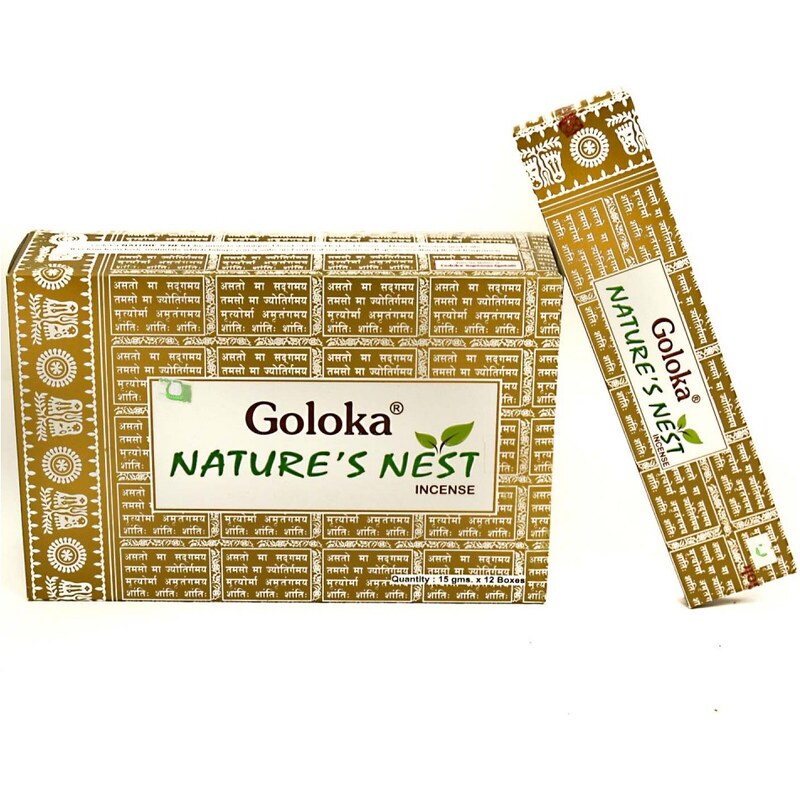JAMMStore Goloka Nature's Nest (Őstermészet) Indiai Füstölő (15gr)