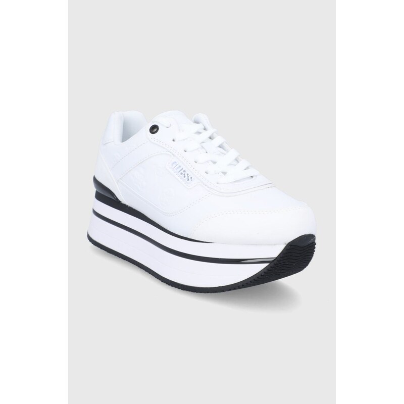 Guess cipő fehér, platformos, FL5HNSFAL12