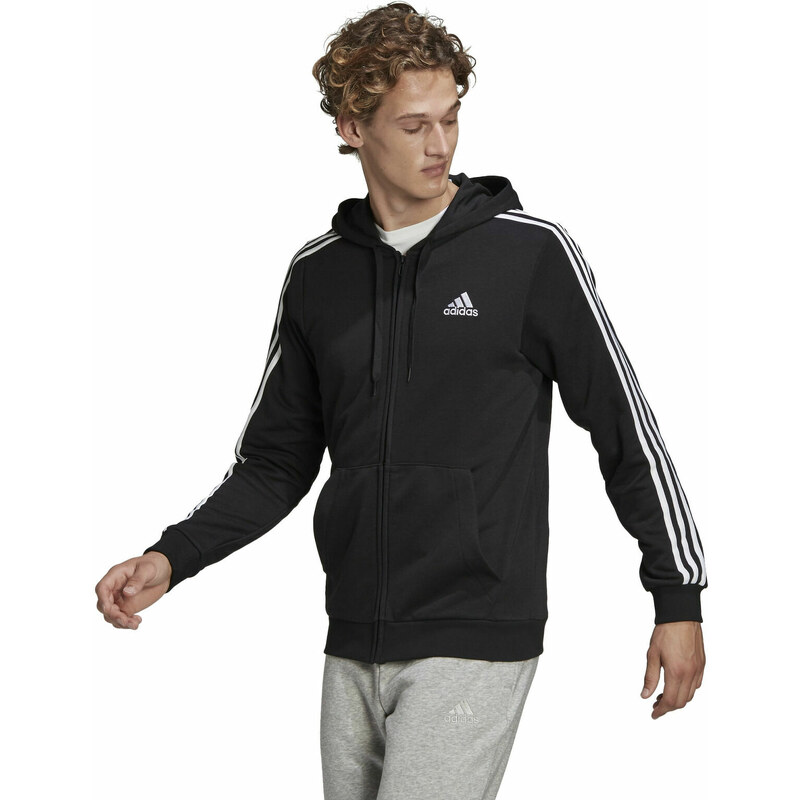 Adidas pulóver zip 3S FT FZ HD férfi