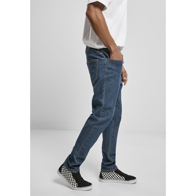 Farmernadrág // Urban classics Slim Fit Jeans mid indigo washed