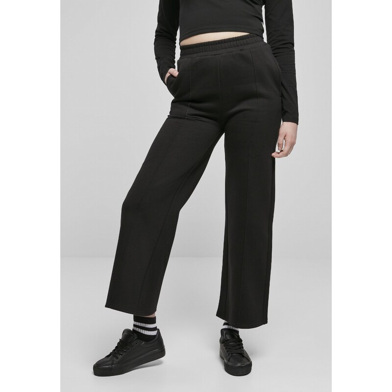 Urban Classics / Ladies Straight Pin Tuck Sweat Pants black