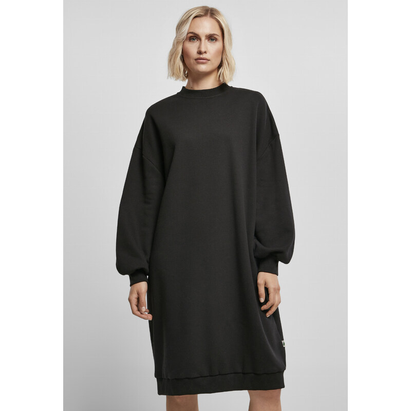 Női ruha // Urban Classics Ladies Organic Oversized Midi Crewneck Dress black