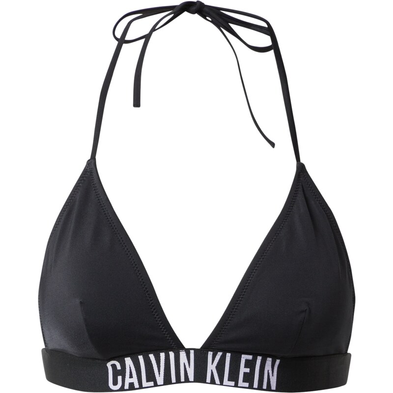 Calvin Klein Swimwear Bikini felső fekete / fehér