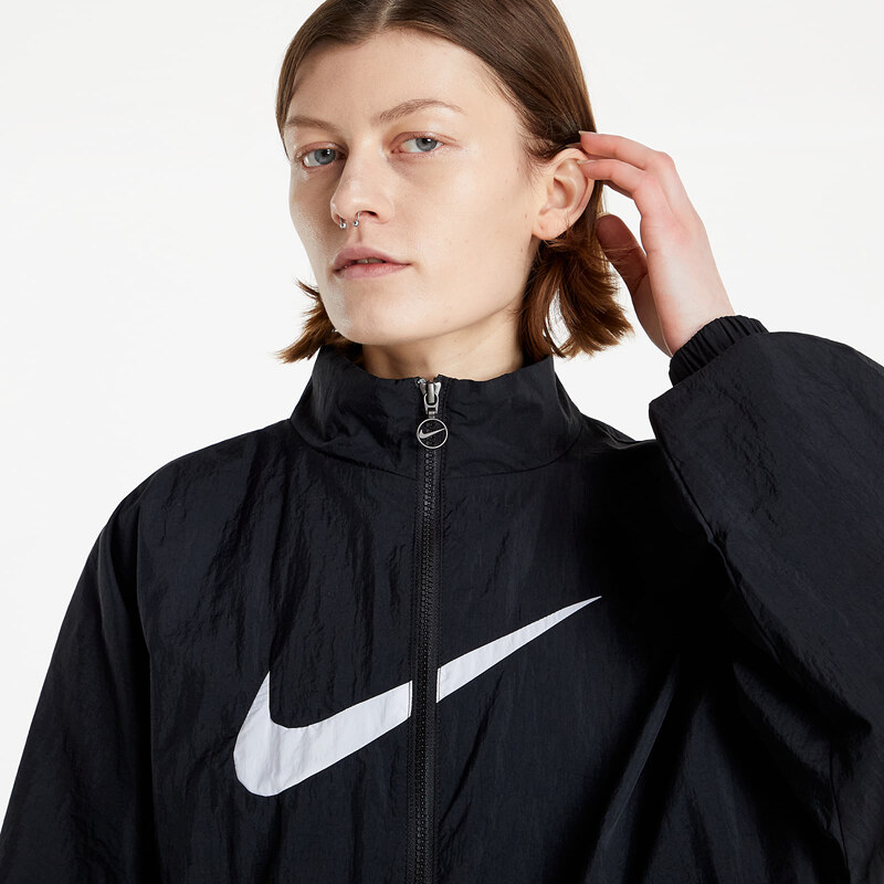 Női kabát Nike Sportswear Essential Woven Jacket Black/ White