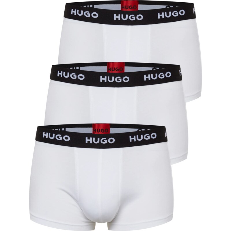 HUGO Boxeralsók piros / fekete / fehér