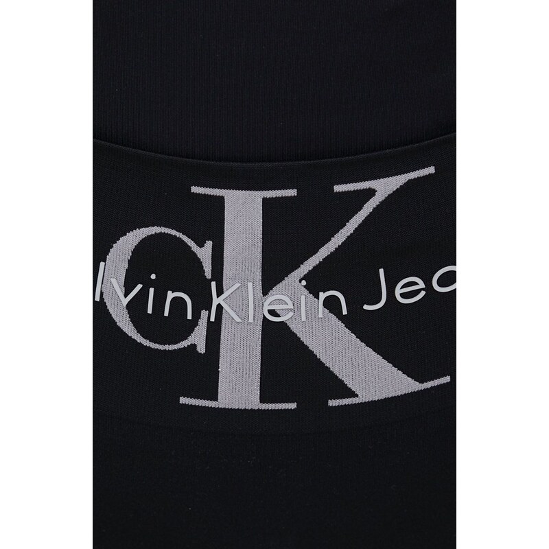 Calvin Klein legging fekete, női, nyomott mintás