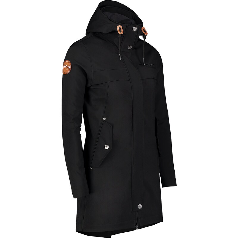 Nordblanc Fekete női tavaszi softshell kabát WRAPPED