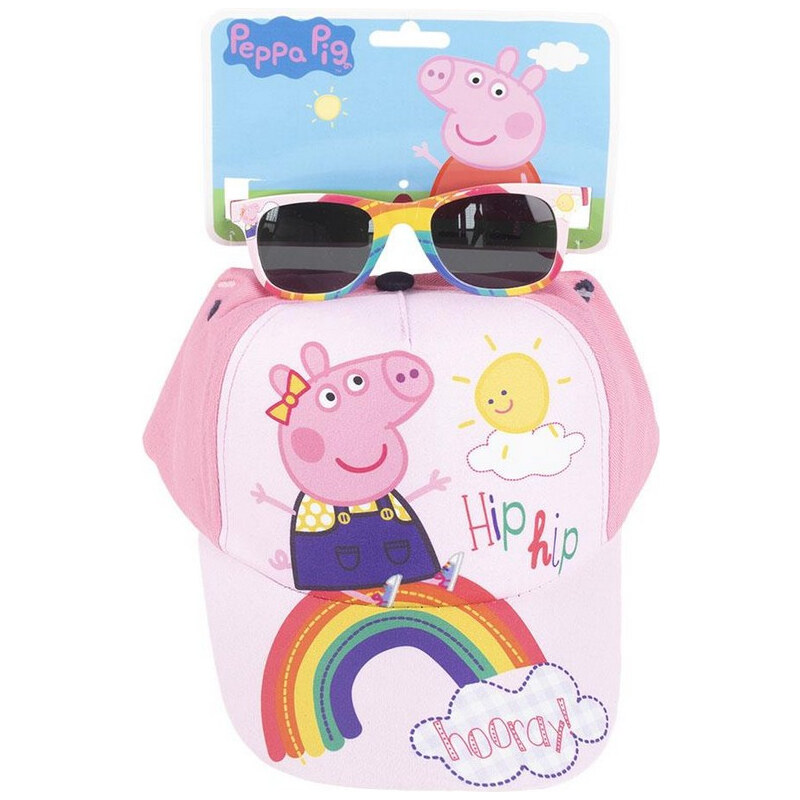 Készlet Peppa Pig Napszemüveg Rózsaszín Sapka (2 pcs)